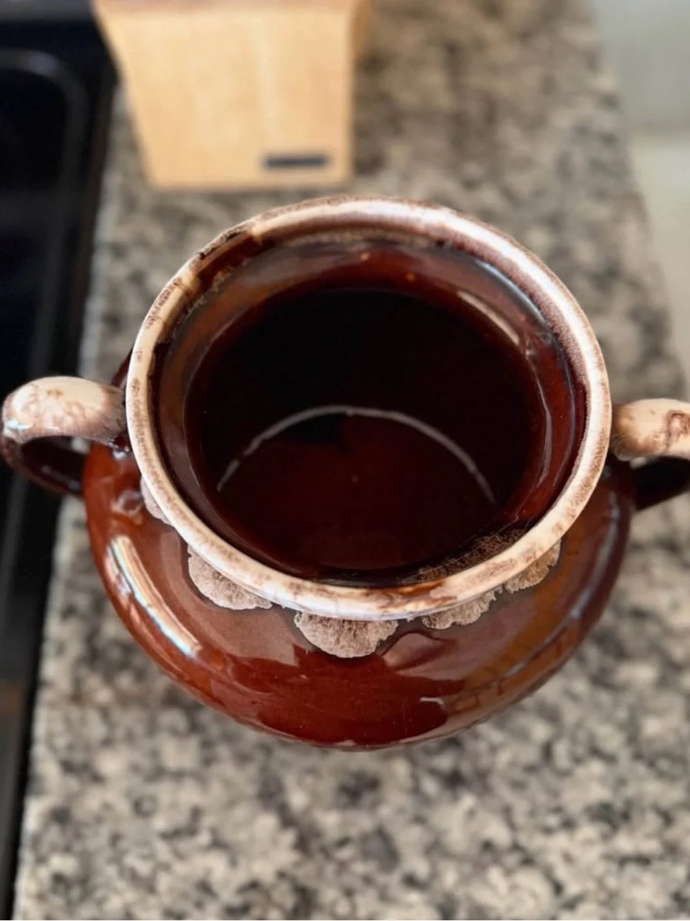 Vintage McCoy Brown Drip Glaze Bean Pot/Cookie Jar Crock with Lid-Oven Proof